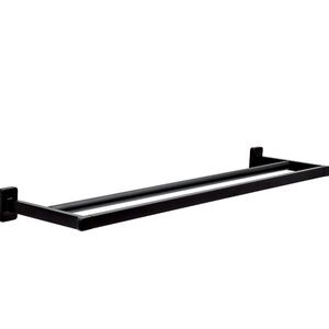 Better Homes & Gardens Alden 24” Double Towel Bar Holder, Matte Black Finish New